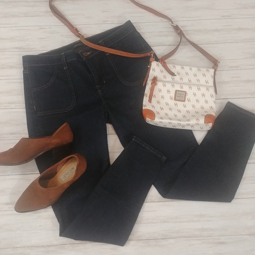 J Brand Dark Ankle Zipper Denim Jeans